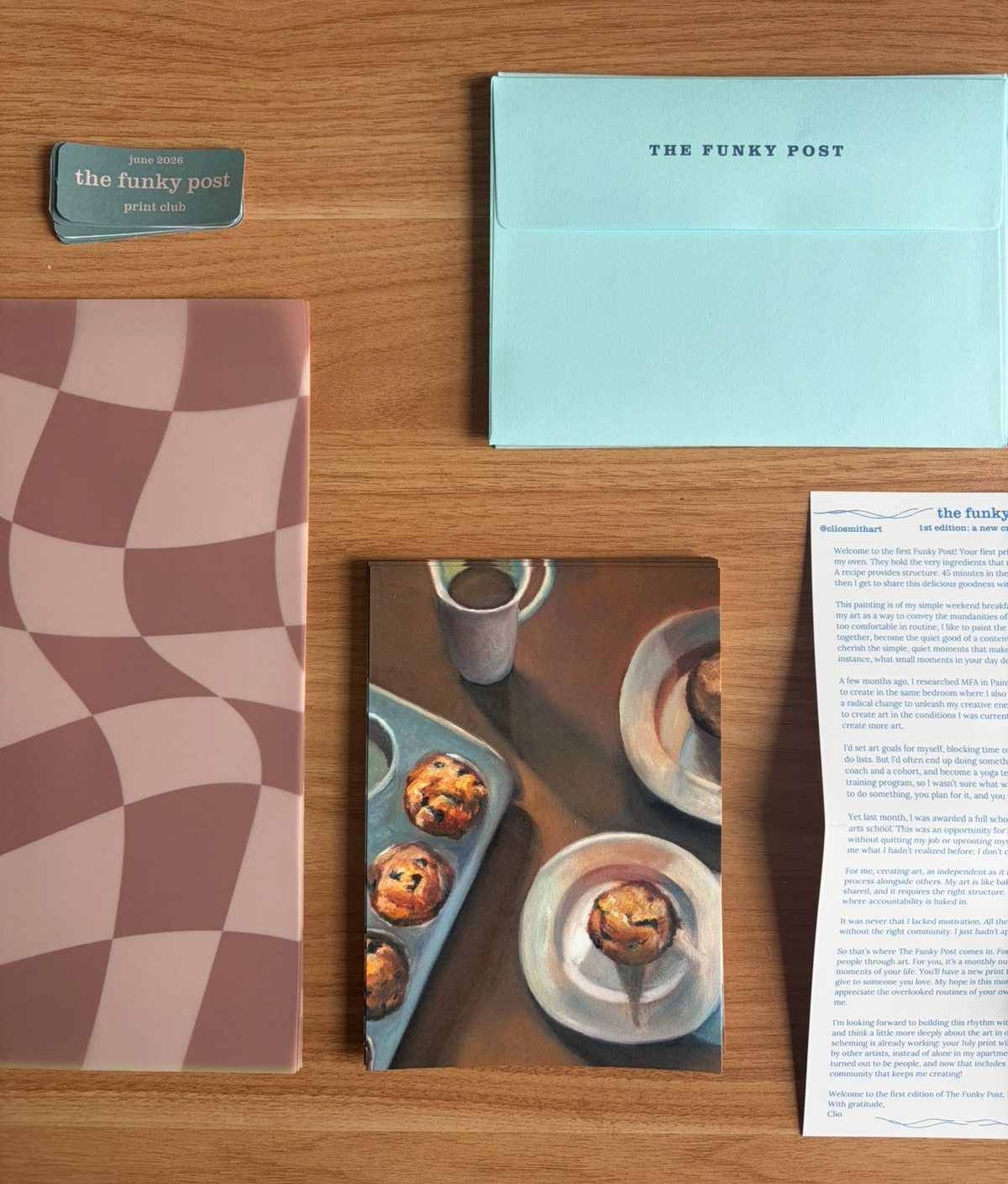 THE FUNKY POST: Clio's monthly print club