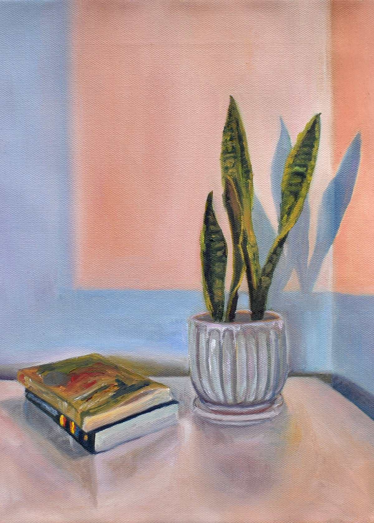 Snake Plant at Sunset, a 5x7 mini art print by Clio Smith