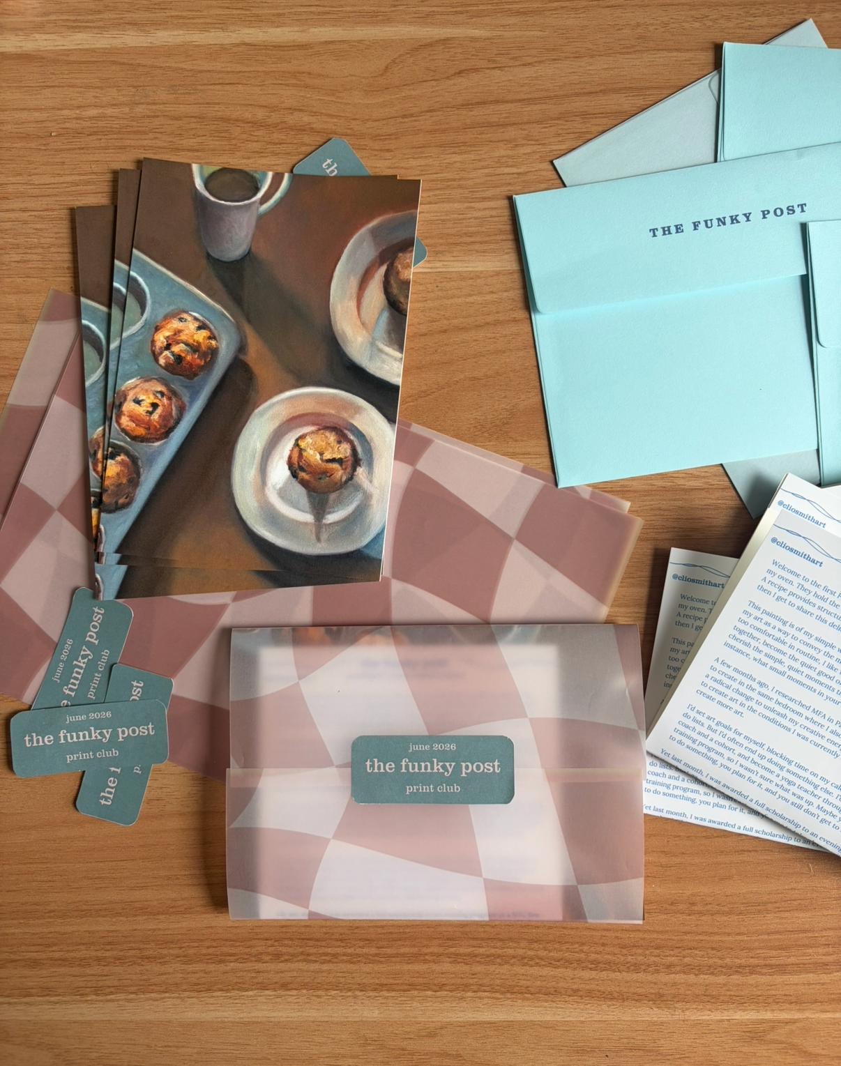 THE FUNKY POST: Clio's monthly print club