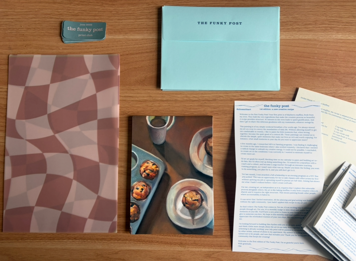 THE FUNKY POST: Clio's monthly print club