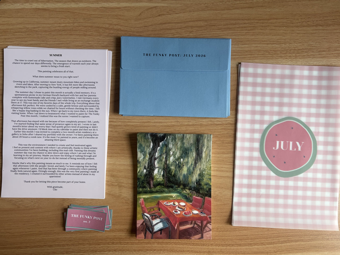 THE FUNKY POST: Clio's monthly print club