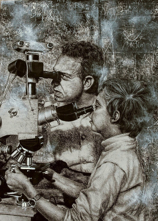 Teach Me, Grandpa, a 5x7 mini art print by Clio Smith