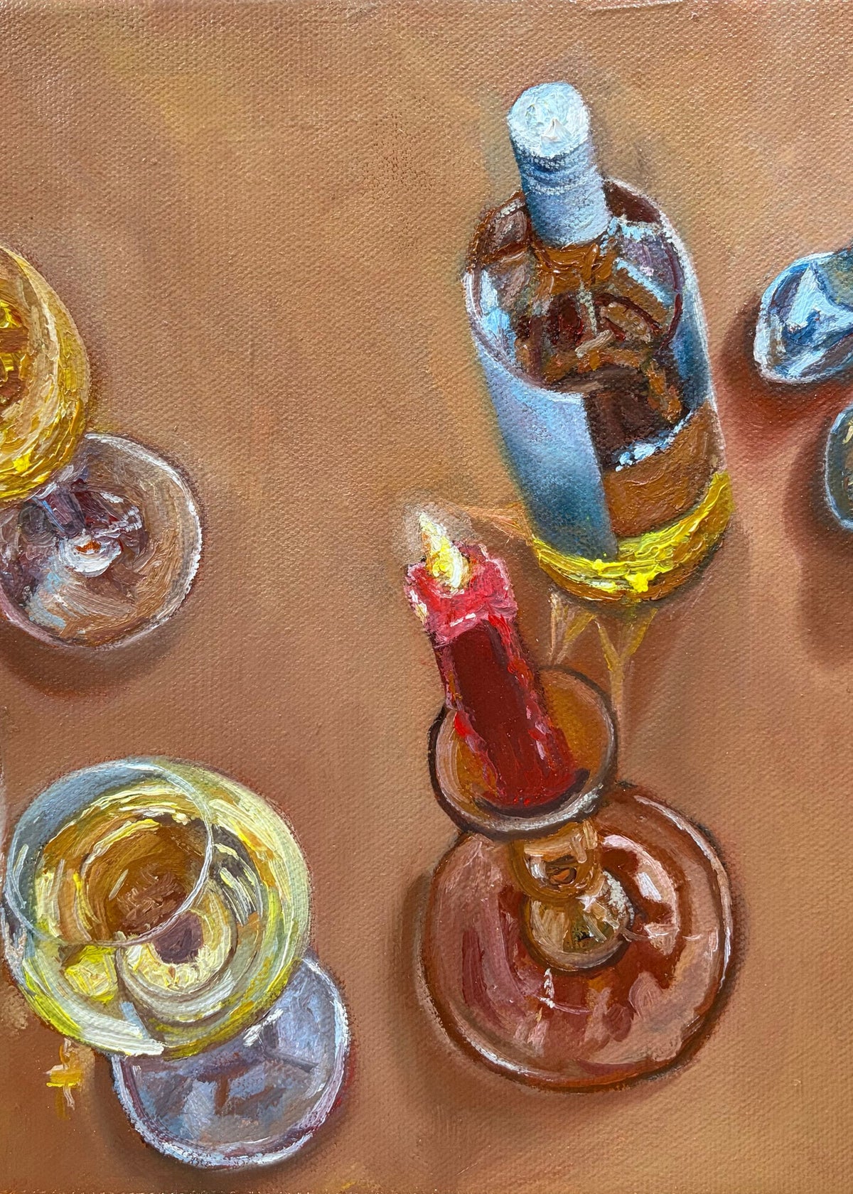 Wine Night, a 5x7 mini art print by Clio Smith